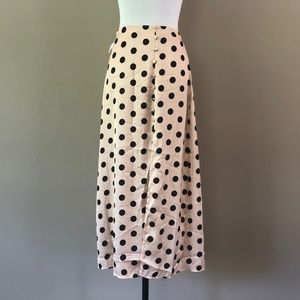 SKIRT Small Pink Black Polka Dot